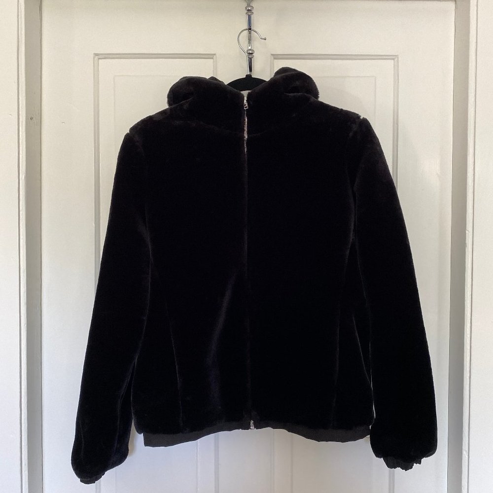 LF CARMAR - Faux Fur Hoodie, Black, Medium